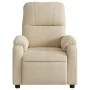 Cream-colored microfiber fabric reclining armchair by , Armchairs - Ref: Foro24-373453, Price: 214,29 €, Discount: %