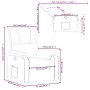 Sillón reclinable tela de microfibra color crema de , Sillones - Ref: Foro24-373453, Precio: 214,05 €, Descuento: %