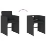7-piece garden dining set with black synthetic rattan cushions by , Garden sets - Ref: Foro24-3211087, Price: 449,08 €, Disco...