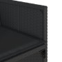 Garten-Essgruppe 7-teilig mit schwarzen Polstern aus synthetischem Rattan. von , Gartensets - Ref: Foro24-3211087, Preis: 393...