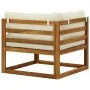 Modular corner sofas 2 units with cream white fabric cushions by vidaXL, Modular outdoor sofas - Ref: Foro24-311853, Price: 2...