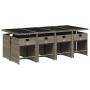 Set comedor jardín 9 pzas y cojines ratán sintético gris de , Conjuntos de jardín - Ref: Foro24-3211100, Precio: 588,86 €, De...