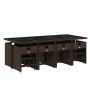 Garden furniture set 13 pieces and brown synthetic rattan cushions by , Garden sets - Ref: Foro24-3211161, Price: 605,74 €, D...