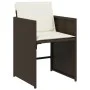 Garden furniture set 13 pieces and brown synthetic rattan cushions by , Garden sets - Ref: Foro24-3211161, Price: 740,14 €, D...