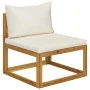 2-piece garden sofa set with solid acacia wood cushion by vidaXL, Modular outdoor sofas - Ref: Foro24-311859, Price: 125,27 €...