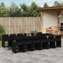 Garden dining set with 13-piece black synthetic rattan cushions by , Garden sets - Ref: Foro24-3211123, Price: 803,77 €, Disc...