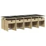Set comedor de jardín 11 pzas con cojines ratán sintético beige de , Conjuntos de jardín - Ref: Foro24-3211114, Precio: 811,1...