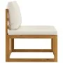 2-piece garden sofa set with solid acacia wood cushion by vidaXL, Modular outdoor sofas - Ref: Foro24-311859, Price: 125,27 €...