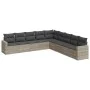 Garden furniture set 9 pieces and light gray synthetic rattan cushions by , Garden sets - Ref: Foro24-3219082, Price: 604,23 ...