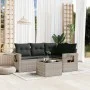 Garden sofa set and cushions 5 pieces light gray synthetic rattan by , Garden sets - Ref: Foro24-3252459, Price: 363,11 €, Di...