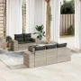 Gartensofagarnitur 6-teilig mit grauen Polstern aus synthetischem Rattan von , Gartensets - Ref: Foro24-3254639, Preis: 486,1...