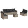 Gartenmöbel-Set 9-teilig mit Kissen aus hellem grauem Kunst-Rattan. von , Gartensets - Ref: Foro24-3218852, Preis: 543,24 €, ...