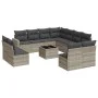 Garden sofa set 12 pieces and gray synthetic rattan cushions by , Garden sets - Ref: Foro24-3219132, Price: 781,25 €, Discoun...