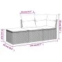 3-piece garden sofa set with gray synthetic rattan cushions by , Garden sets - Ref: Foro24-3217472, Price: 198,15 €, Discount: %