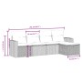 Garden sofa set and cushions 5 pieces light gray synthetic rattan by , Garden sets - Ref: Foro24-3263468, Price: 305,73 €, Di...