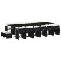 Garden furniture set 17 pieces with black synthetic rattan cushions by , Garden sets - Ref: Foro24-3211182, Price: 873,05 €, ...