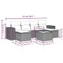 7-piece garden sofa set with light gray PE rattan cushions by , Garden sets - Ref: Foro24-3255269, Price: 457,79 €, Discount: %