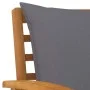 Banco de jardín 120 cm cojines gris oscuro madera acacia maciza von vidaXL, Gartenbänke - Ref: Foro24-311830, Preis: 186,73 €...