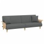 Sofá cama 2 plazas y almohadas taburete terciopelo gris oscuro de , Sofás - Ref: Foro24-3216216, Precio: 347,85 €, Descuento: %
