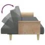 Sofá cama 2 plazas y almohadas taburete terciopelo gris oscuro de , Sofás - Ref: Foro24-3216216, Precio: 354,98 €, Descuento: %