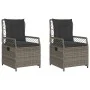 Garten-Liegestühle 2 Stück, graues Kunststoff-Rattan von , Gartenstühle - Ref: Foro24-368663, Preis: 190,94 €, Rabatt: %