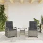 Garten-Liegestühle 2 Stück, graues Kunststoff-Rattan von , Gartenstühle - Ref: Foro24-368663, Preis: 190,94 €, Rabatt: %