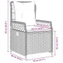 Garten-Liegestühle 2 Stück, graues Kunststoff-Rattan von , Gartenstühle - Ref: Foro24-368663, Preis: 190,94 €, Rabatt: %