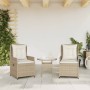 Garten-Liegestühle 2 Stück aus synthetischem Rattan in Beige. von , Gartenstühle - Ref: Foro24-368656, Preis: 243,66 €, Rabat...