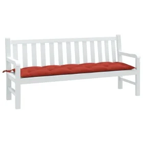 Cushion for garden bench in red melange fabric 180x50x7 cm by , Cushions for chairs and sofas - Ref: Foro24-4002570, Price: 3...