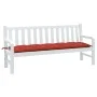 Cojín para banco de jardín tela rojo melange 180x50x7 cm de , Cojines para sillas y sofás - Ref: Foro24-4002570, Precio: 33,5...