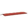 Cushion for garden bench in red melange fabric 180x50x7 cm by , Cushions for chairs and sofas - Ref: Foro24-4002570, Price: 3...
