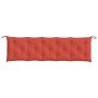Cushion for garden bench in red melange fabric 180x50x7 cm by , Cushions for chairs and sofas - Ref: Foro24-4002570, Price: 3...