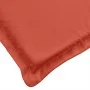 Cushion for garden bench in red melange fabric 180x50x7 cm by , Cushions for chairs and sofas - Ref: Foro24-4002570, Price: 3...