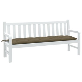 Cushion for garden bench in gray taupe melange fabric 180x50x7 cm by , Cushions for chairs and sofas - Ref: Foro24-4002572, P...