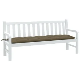 Cushion for garden bench in gray taupe melange fabric 180x50x7 cm by , Cushions for chairs and sofas - Ref: Foro24-4002572, P...