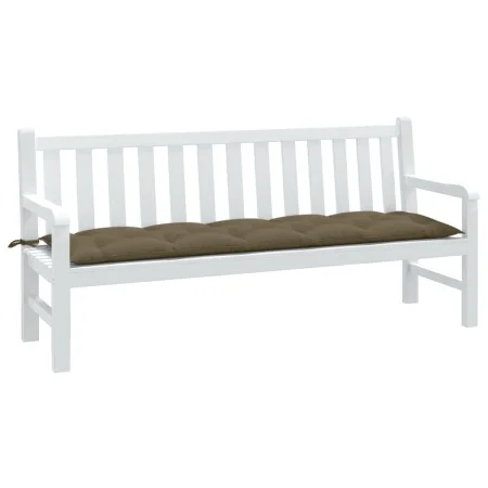 Cushion for garden bench in gray taupe melange fabric 180x50x7 cm by , Cushions for chairs and sofas - Ref: Foro24-4002572, P...