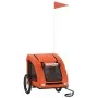 Remolque de bicicleta mascotas hierro tela Oxford naranja de , Cochecitos para mascotas - Ref: Foro24-93956, Precio: 100,03 €...