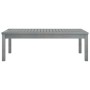 Mesa de centro de madera maciza de acacia gris 100x50x33 cm