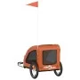 Remolque de bicicleta mascotas hierro tela Oxford naranja de , Cochecitos para mascotas - Ref: Foro24-93956, Precio: 100,03 €...
