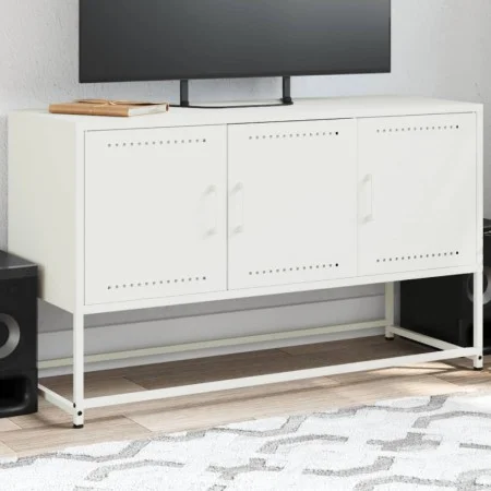 TV-Möbel aus weißem Stahl 100,5x39x60,5 cm von , TV-Möbel - Ref: Foro24-846481, Preis: 102,67 €, Rabatt: %