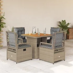 5-piece garden dining set with beige synthetic rattan cushions by , Garden sets - Ref: Foro24-3262917, Price: 511,43 €, Disco...