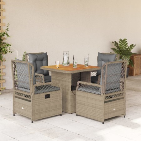 5-piece garden dining set with beige synthetic rattan cushions by , Garden sets - Ref: Foro24-3262917, Price: 511,59 €, Disco...