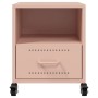 Nachttische, 2 Stück, rosa Stahl, 36x39x43,5 cm. von , Nachttische - Ref: Foro24-846707, Preis: 81,28 €, Rabatt: %