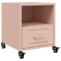 Nachttische, 2 Stück, rosa Stahl, 36x39x43,5 cm. von , Nachttische - Ref: Foro24-846707, Preis: 80,49 €, Rabatt: %