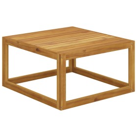 Mesa de centro de madera maciza de acacia 68x68x29 cm