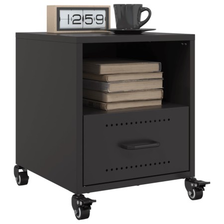 Nachttische 2 Stück, Schwarz, aus Stahl, 36x39x43,5 cm. von , Nachttische - Ref: Foro24-846705, Preis: 77,16 €, Rabatt: %