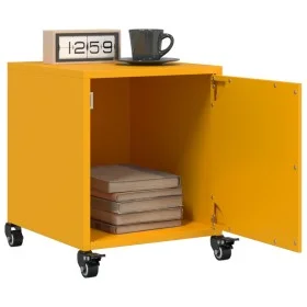 Mesitas de noche 2 uds acero amarillo mostaza 36x39x43,5 cm by , Nightstands - Ref: Foro24-846621, Price: 74,79 €, Discount: %