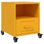 Mesitas de noche 2 uds acero amarillo mostaza 36x39x43,5 cm by , Nightstands - Ref: Foro24-846711, Price: 80,49 €, Discount: %