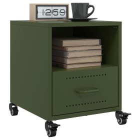 Nachttische, 2 Stück, Olivengrünes Stahl, 36x39x43,5 cm. von , Nachttische - Ref: Foro24-846713, Preis: 81,28 €, Rabatt: %