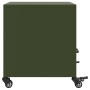 Mesitas de noche 2 unidades acero verde oliva 36x39x43,5 cm by , Nightstands - Ref: Foro24-846713, Price: 81,28 €, Discount: %